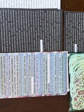 SHEIN Black, Pink & Cream Inspirational Variety of Stickers
